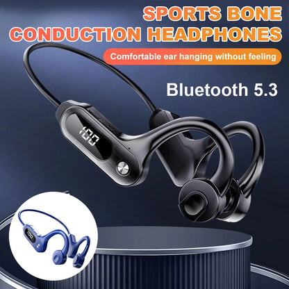Bluetooth 5.3 Bone Conduction Headphones Wireless Outdoor Sport Headset Earbuds