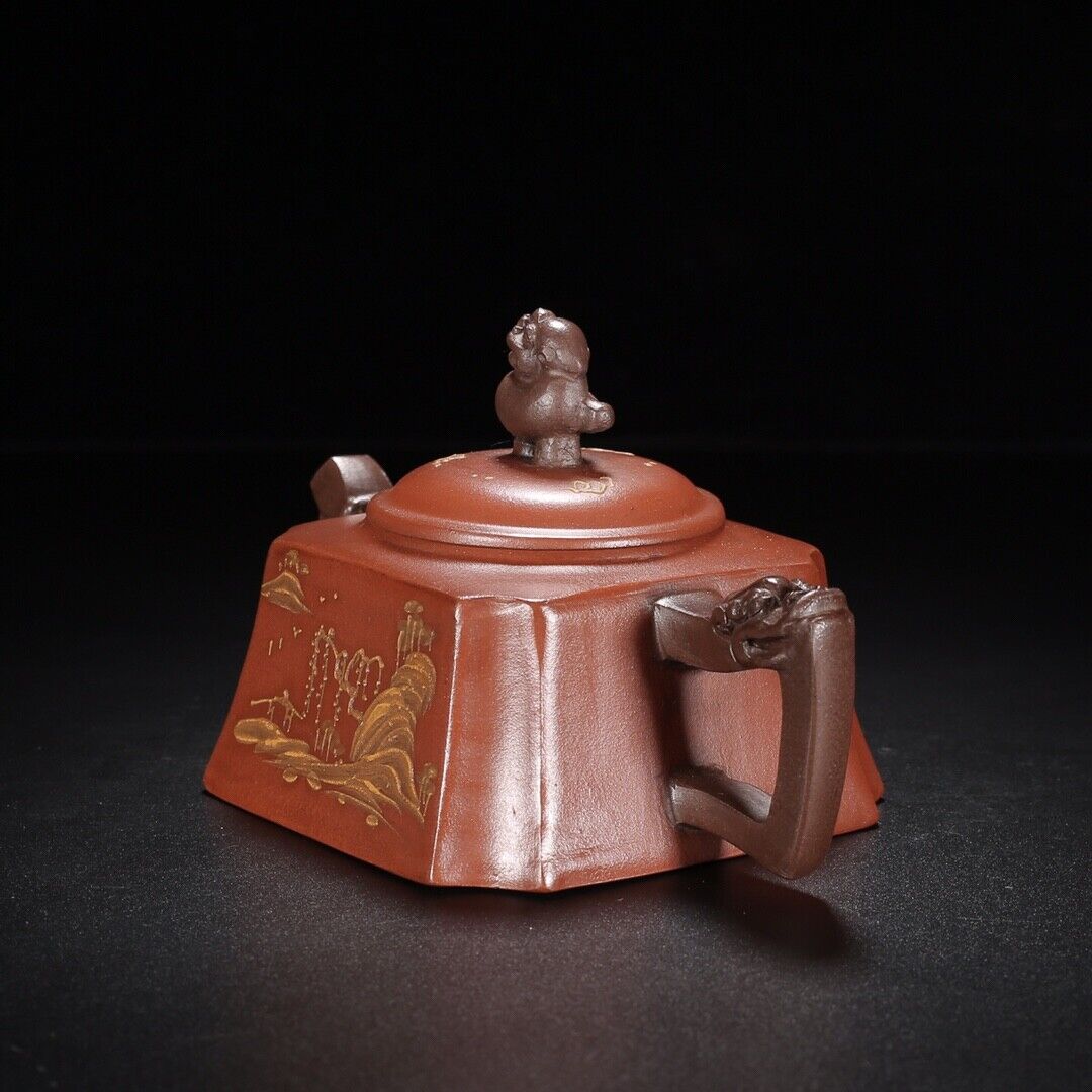 Chinese Yixing Zisha Clay Handmade Exquisite Teapot （龙行天下 【底款】曼希陶艺）