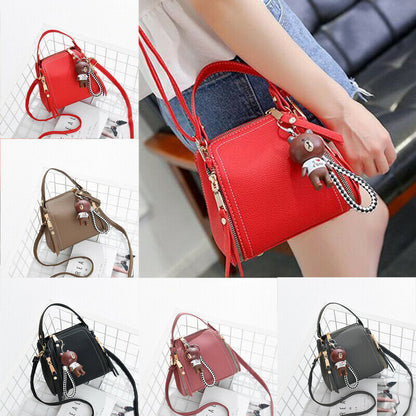 Fashion Women's Single Shoulder Bag Satchel Bag bear Pendant Travel shopping Bag