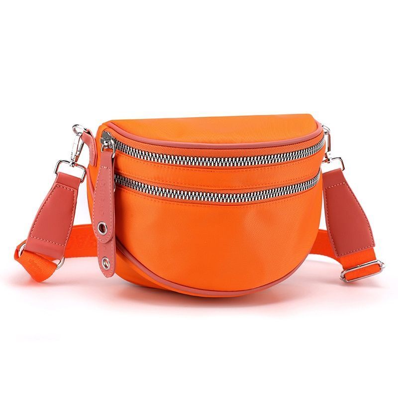 Shoulder Bag Nylon Wide Strap Crossbody Bag Waterproof Soft Small Purse Handbags