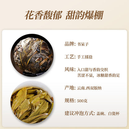 DR. PU'ER TEA Ice Soul Bing Dao NAN PO Dragon Ball Tea Pu-erh Tea Tuo 500g Raw