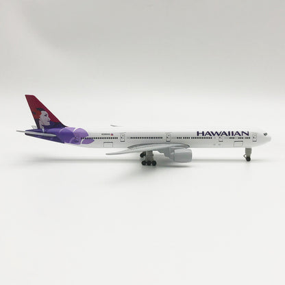 1:300 20cm Hawaii B777 Alloy Diecast Plane Model Aircraft Airplane Deocr Gift