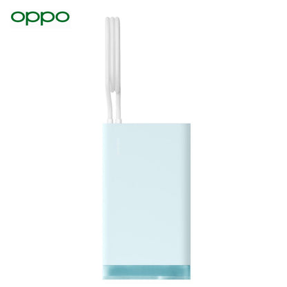 OPPO SUPERVOOC 45W Power Bank 20000mAh — Built‑In Cable, 74Wh, 3‑Device, LED