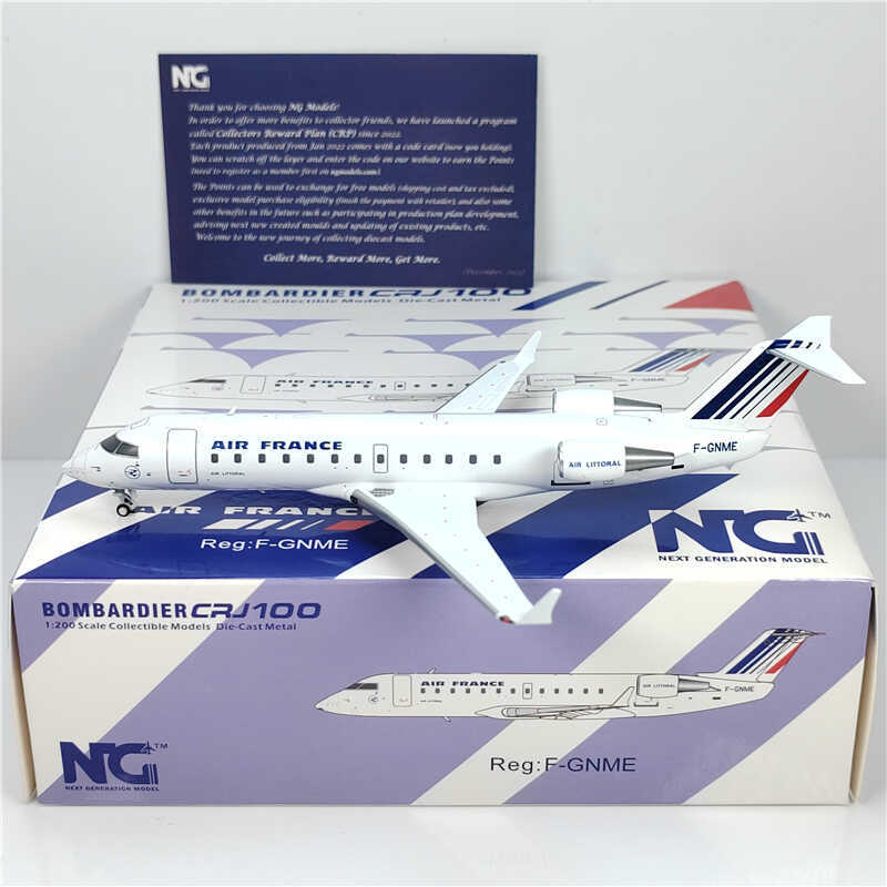 1:200 NG Model AIR FRANCE BOMBARDIER CRJ100 Airplane Diecast Aircraft Model