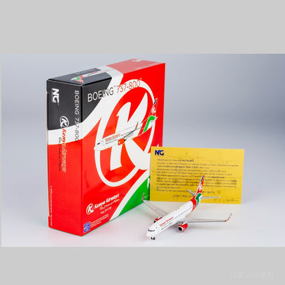 1:400 NGmodels Kenya Airways B737-800 Passenger Airplane Diecast Plane Model