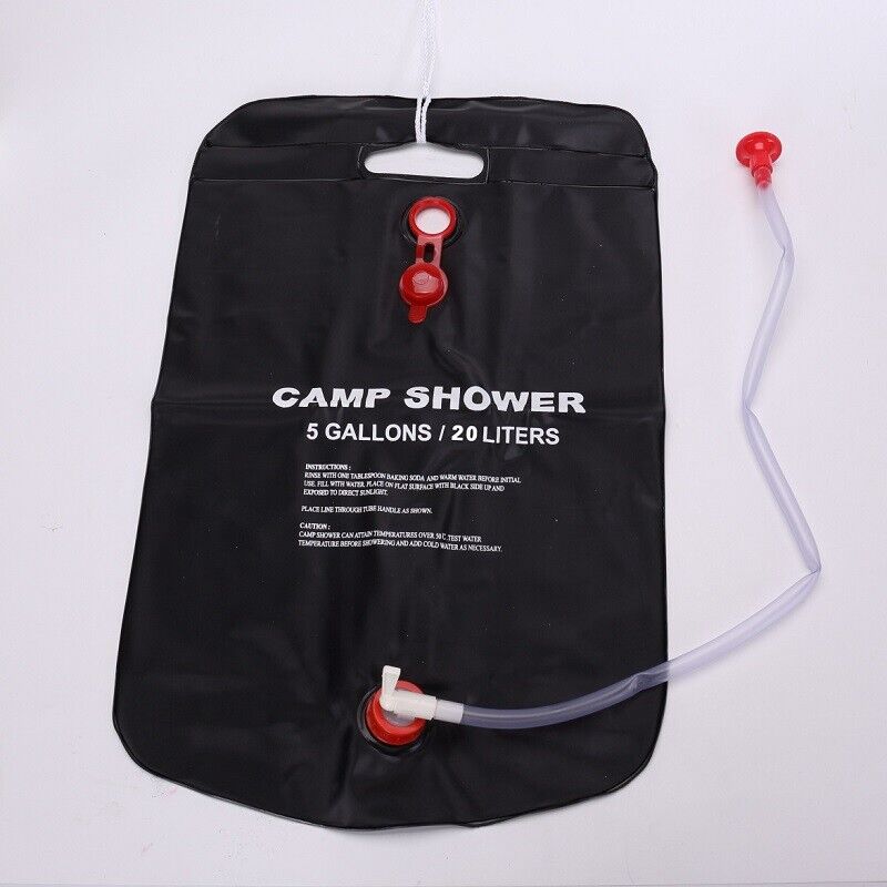 20L/40L Camping Shower Bag Solar Heated Portable Folding Outdoor Bath Bag Travel