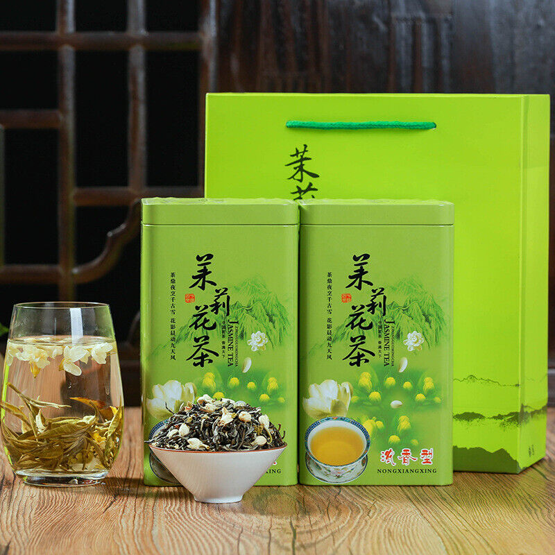 Jasmine Tea Canned Jasmine Gift Flower Tea Aromatic Drink 250g-500g Premium Bulk