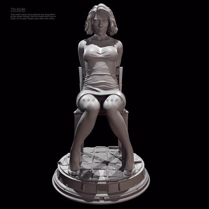 H/75mm resin figure model Female spy black widow 3D print Unassembled Unpainted