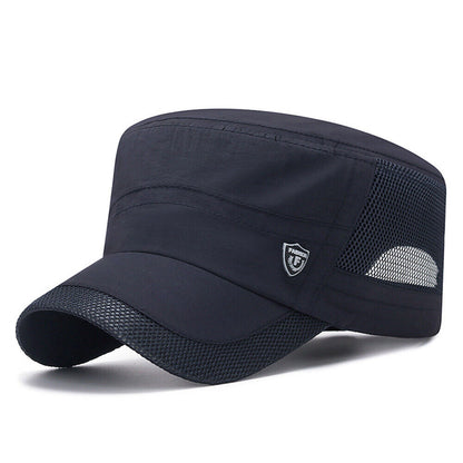Summer Men's Mesh Flat Cap Army Hat Cadet Castro Military Patrol Baseball Casu