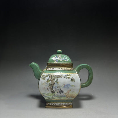 vintage chinese yixing purple clay teapot zisha ceremony teaware collection rare