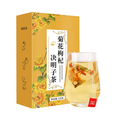 120g Chrysanthemum, Wolfberry, Cassia Seed Tea Triangle Bag Boxed Authentic