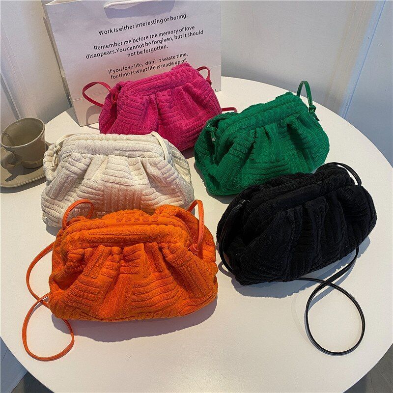 Shell Bag Solid Color Shoulder Bag Luxury Crossbody Bag Handbag 24*16*9 CM Purse