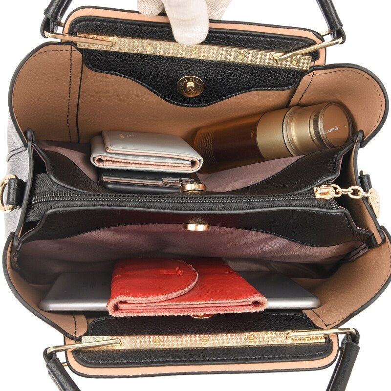 Women Bag High Quality Genuine Leather Handbag Purse Vintage Shoulder Messenger