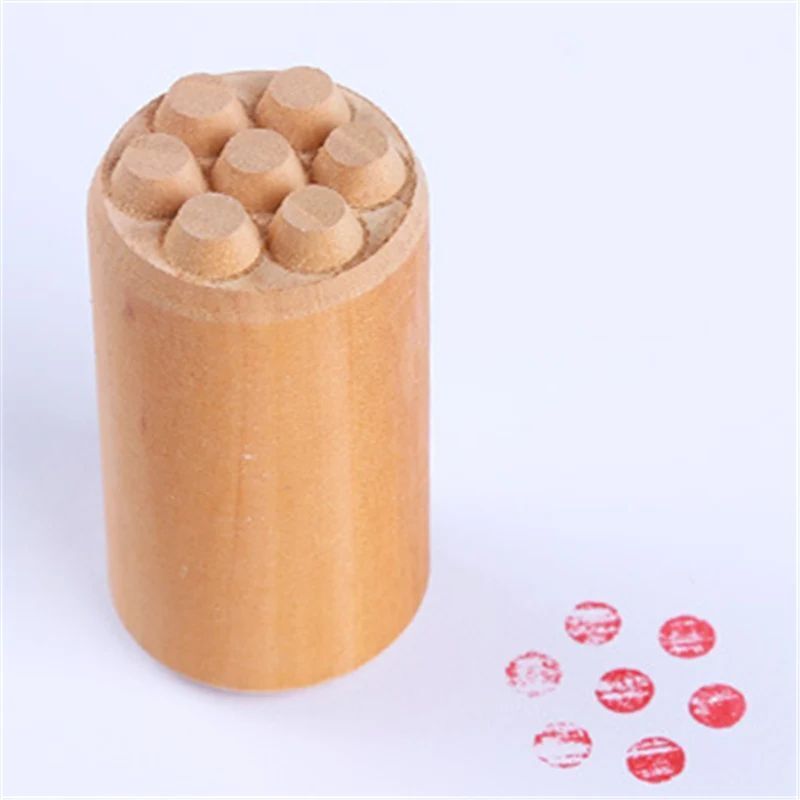 Pottery Stamp Clay Wooden Modeling Textured Pattern Ceramic Embossing Seal Tools