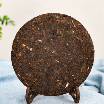 357g Aged Yunnan Puer Tea Glutinous Rice Aroma Cooked Pu'er Tea Pu-Erh Tea Cake