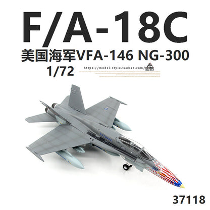 1/72 US Navy F/A-18C Hornet fighter VFA146 F18 aircraft model