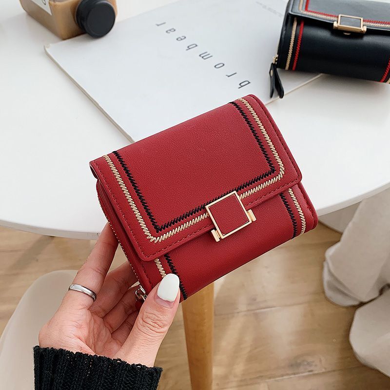 Wallet Cute Student Short Wallets Small Fashion Purse Coin Purse Card Holder 1PC