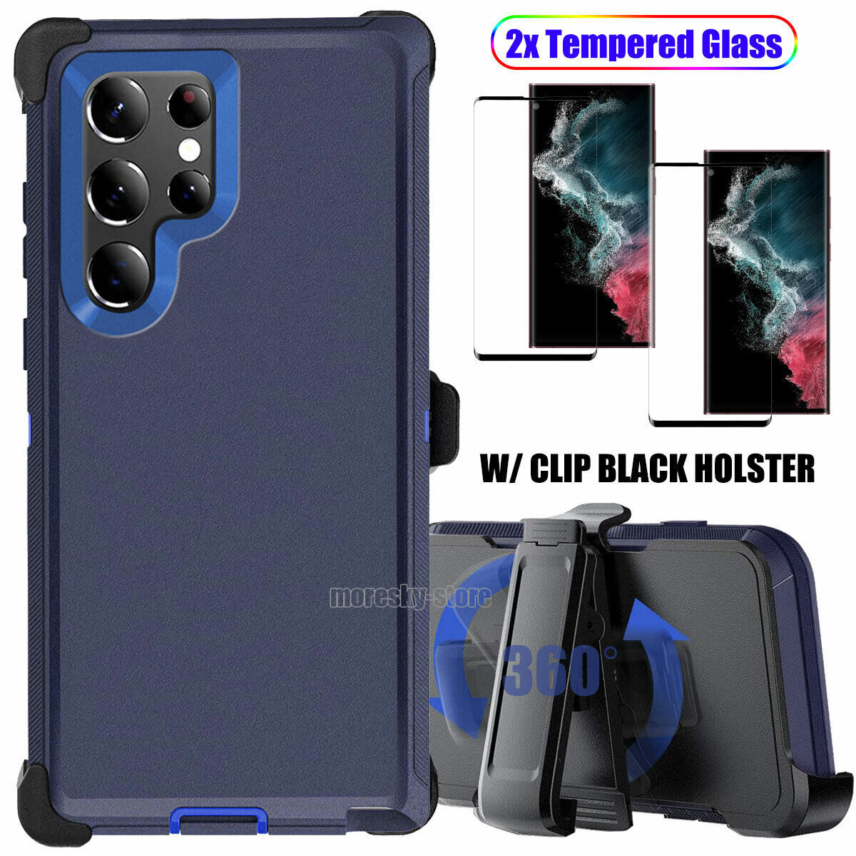 For Samsung Galaxy S22 Ultra Plus 5G Case Shockproof Clip Holster Phone Cover