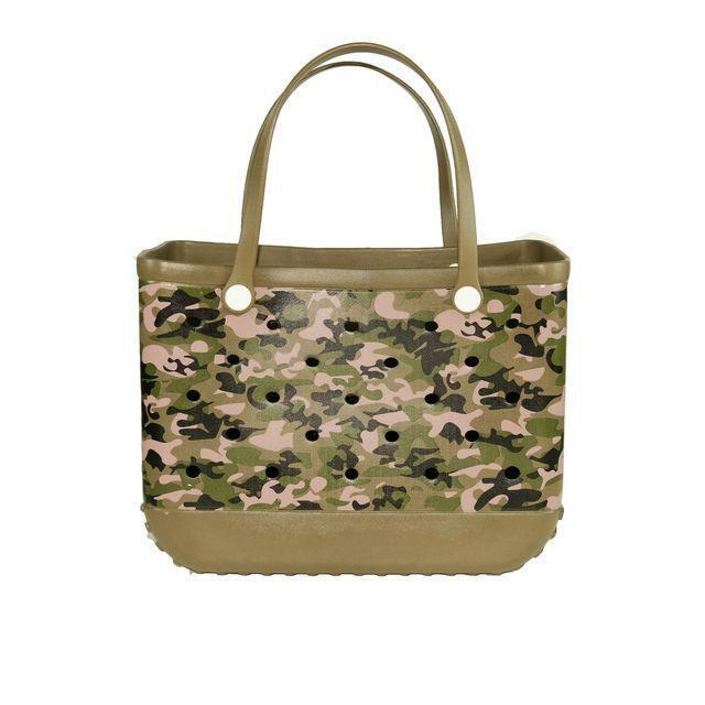 Large Rubber Beach Shoulder Tote Bag Luxury Summer Travel Outdoor Waterproof Bag