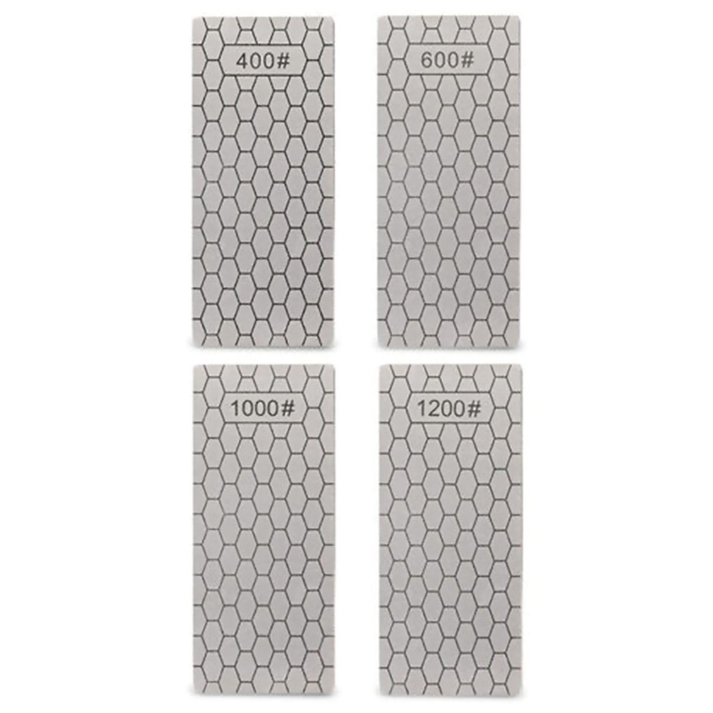 4PCS/Set 400 600 1000 1200 Grit Diamond Kitchen Knives Sharpening Plate