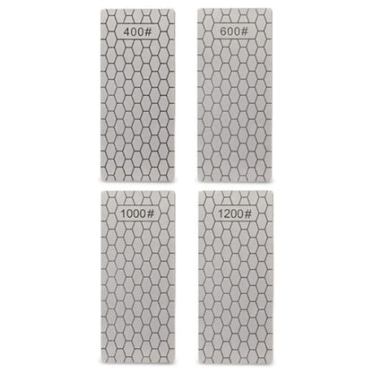 4PCS/Set 400 600 1000 1200 Grit Diamond Kitchen Knives Sharpening Plate