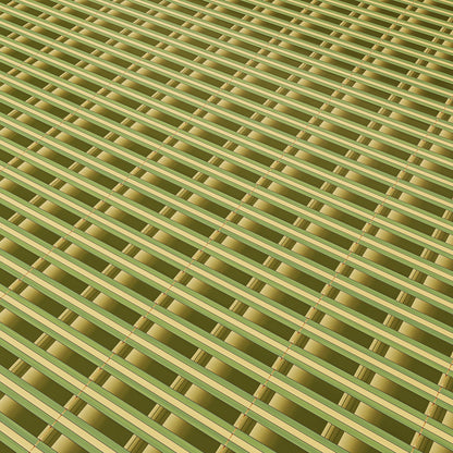 Bamboo Bed Mat Summer Accessories Folding Double Faces Bamboo & Rattan Green