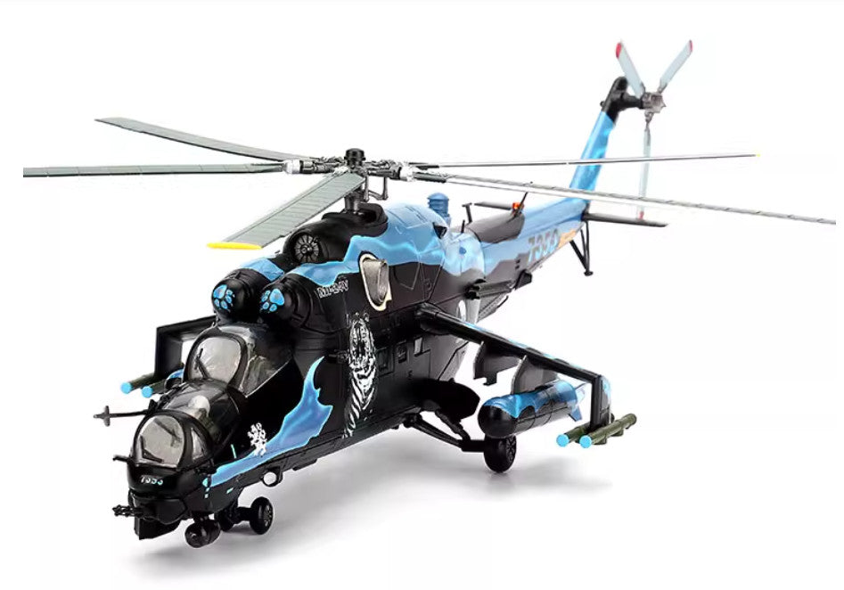 1:72 BLESS Polish Air Force Mi-24V Hind NTM 2005 Attack Helicopter Diecast Model