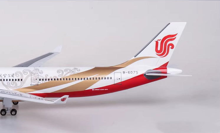 47CM 1:135 AIR CHINA AIRBUS A330 Passenger Airplane Landing Gears Resin Model