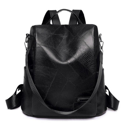 Backpack Fashion School Bags Leisure Genuine Leather Shoulder Bag Vintage Zipper