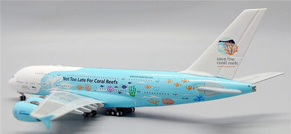 JC Wings Portugal HiFly FOR AIRBUS A380 9H-MIP 1:400 Aircraft Pre-built Model
