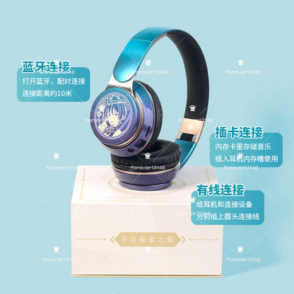 Genshin Impact Wanderer Balladeer Cosplay Wireless Bluetooth Headset Foldable