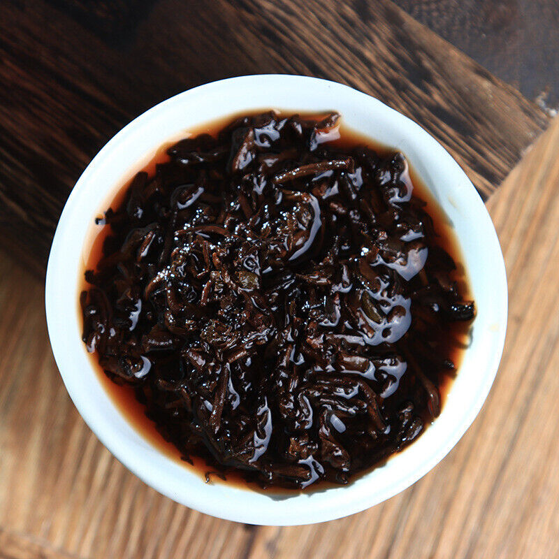 357g Yunnan Pu'er Tea Leaves Yiwu Golden Bud Ripe Tea Cake