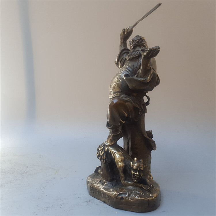 Chinese Bronze Home Fengshui Zhongkui Statue Collectable Ornament Decoration