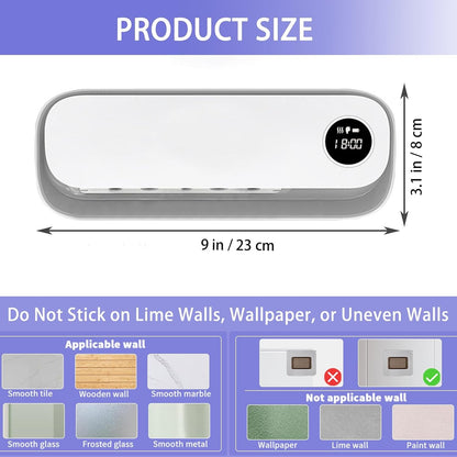 Toothbrush Holder for Bathroom, Smart Toothbrush Holder w/Cleaning/Drying/Timing