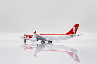 JC Wings t'way For Airbus A330-300 HL8501 1/400 Aircraft Pre-built Model