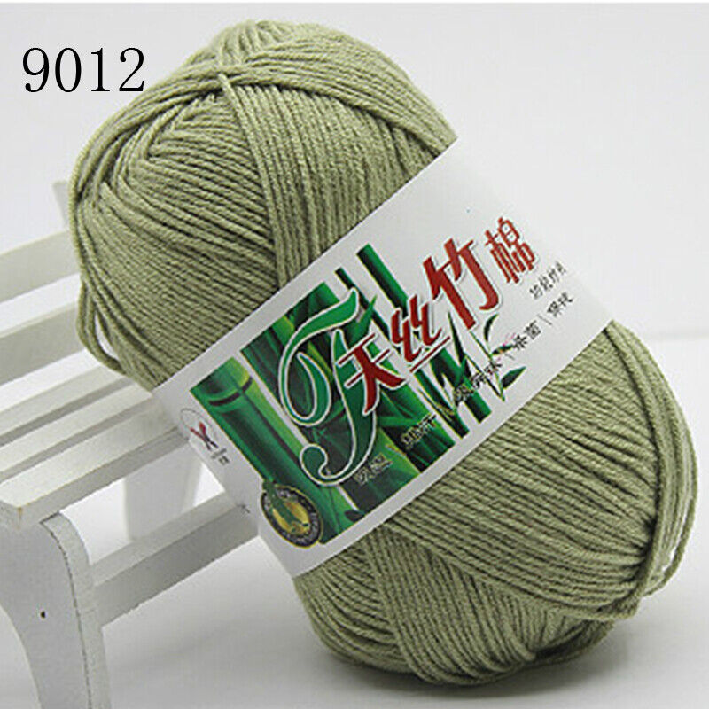 Hot Sale 50g Soft Bamboo Crochet Cotton Yarn Knitting Baby Knit Wool Yarn