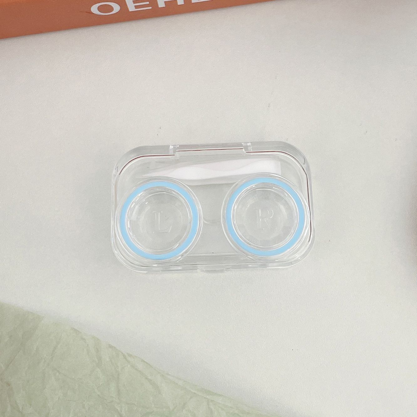 Contact Lens Cases Plastic Colorful Container Holder Portable Soak Storage Boxes