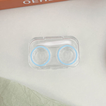 Contact Lens Cases Plastic Colorful Container Holder Portable Soak Storage Boxes