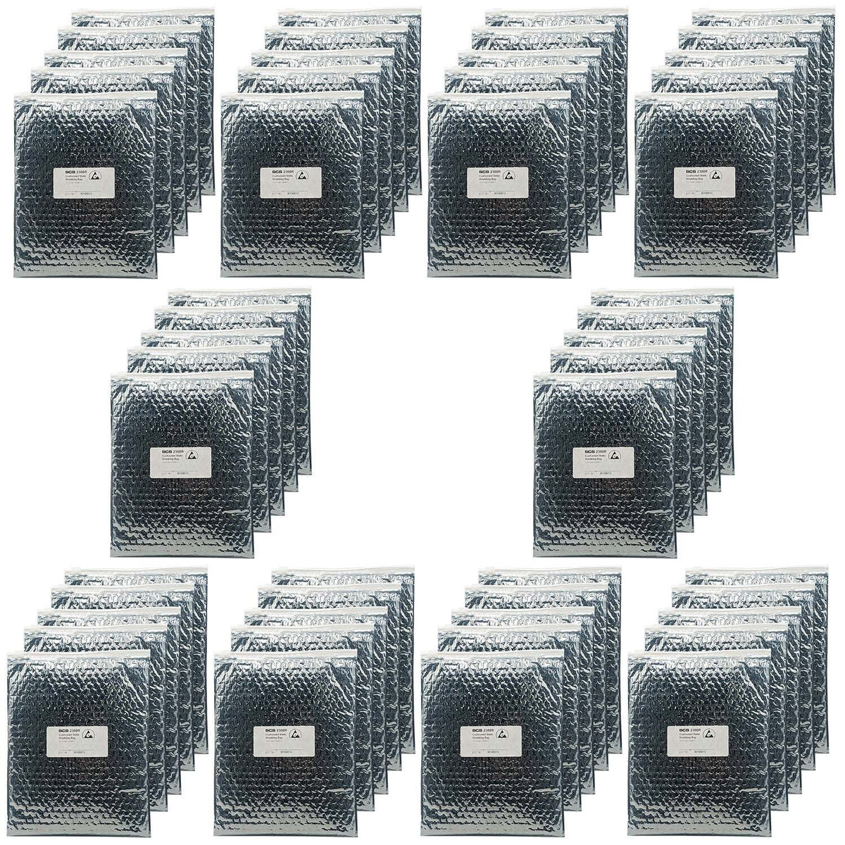 50 Pack 9" x 12" Resealable Cushioned Static Shielding Bags, Lightweight ESD