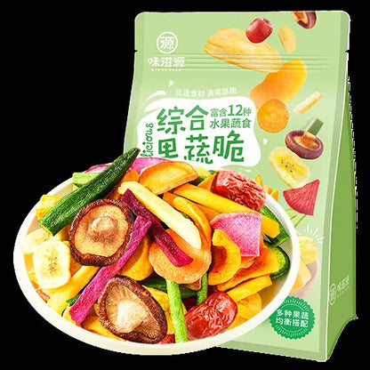 Vacuum-Fried Mixed Fruit and Vegetable Chips Crispy Fruit Vegetable Chips