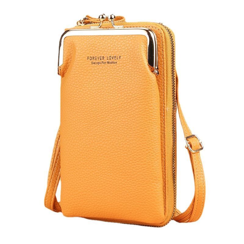 Wallet Shoulder Mini Synthetic Leather Bag Straps Phone Big Card Holders Handbag