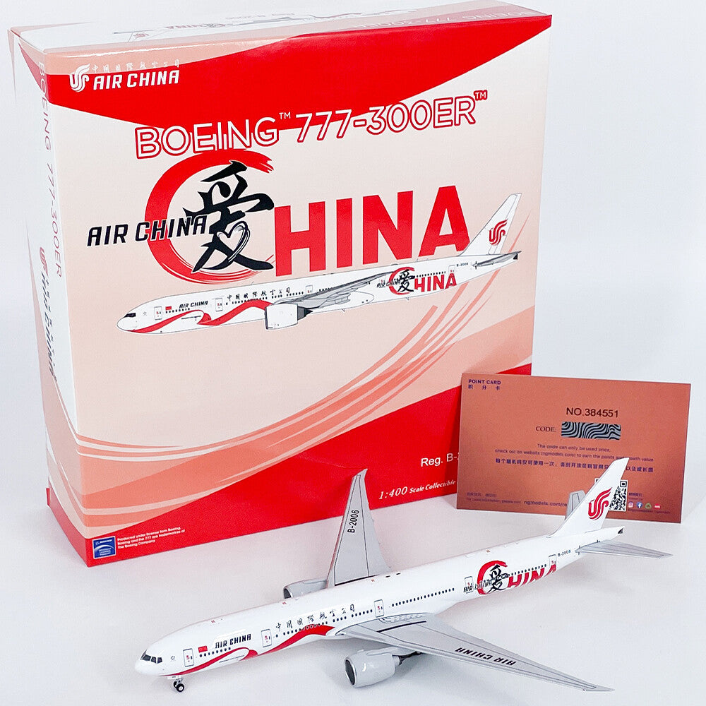 1:400 NG Models AIR CHINA B777-300ER B-2006 Airplane Diecast Aircraft Model