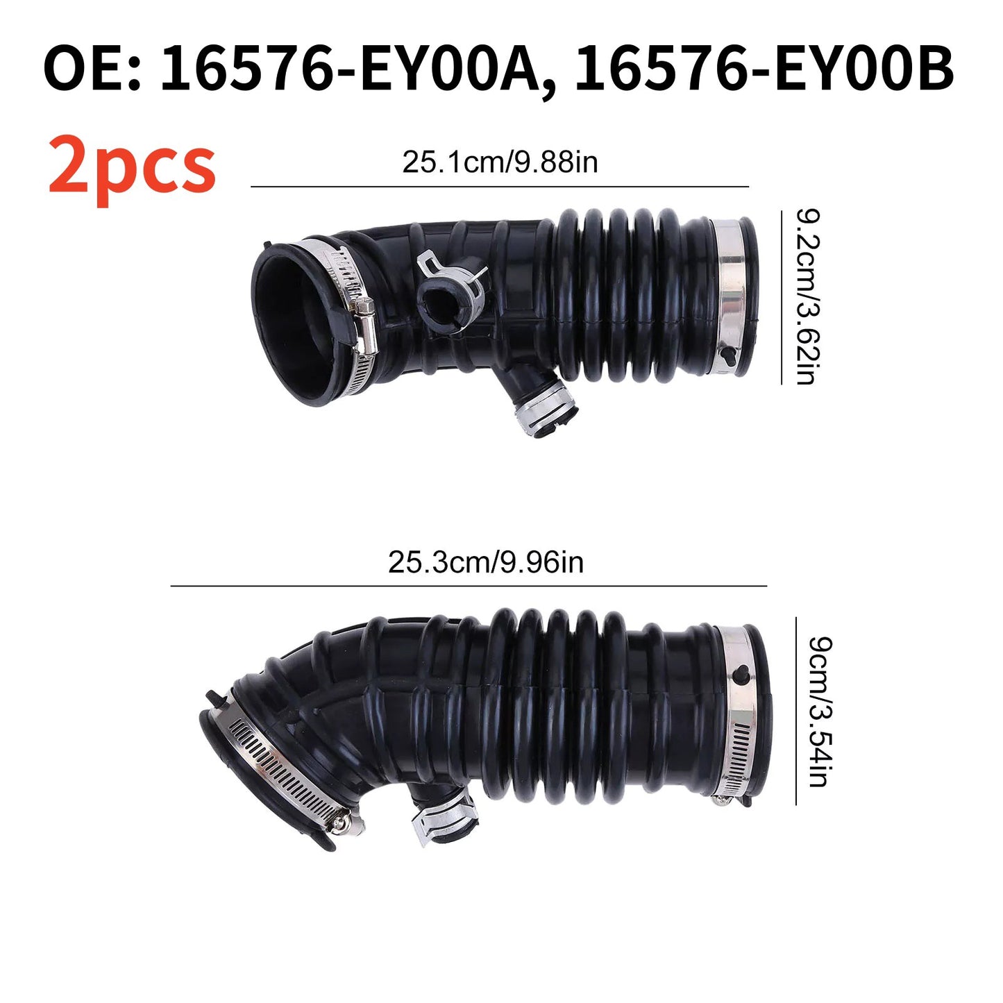 For Infiniti G37 13 EX37 3.7 v6 2008-13 Air Intake Hose 16576-EY00B 16576-EY00A
