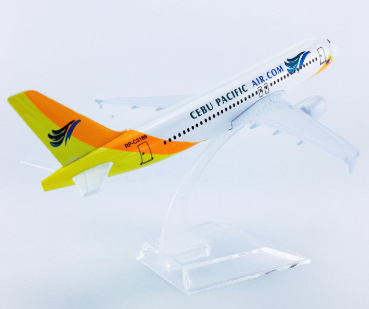 16CM CEBU Pacific AIRBUS A320 Passenger Airplane Diecast Aircraft Plane Model