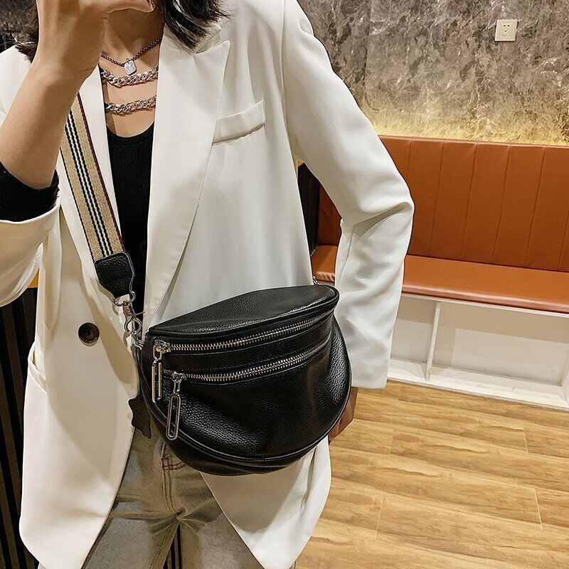 Genuine Leather Handbags One Shoulder Handbag Multi-Purpose Chest Bag