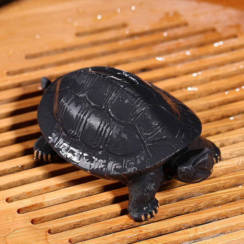 Collect Purple Clay Turtle Gifts Handicrafts Ornaments Tea Pet Sculptures