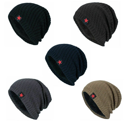 Fashion Soft Cap Men's Hat Beanie Hat Autumn Winter Cap Wool Knitted Warm Hats