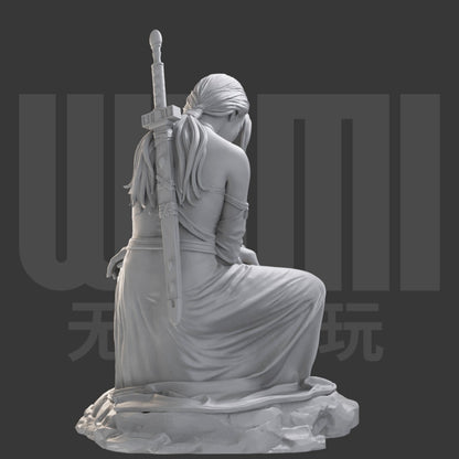 1/24 resin figure model kit Fantasy Female Warrior Unassembled unpainted