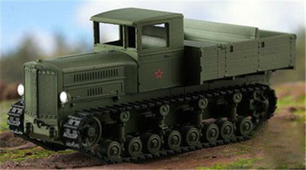 Easy Model WWII Soviet artillery heavy trailer transport 1/72 FINISHED MODEL