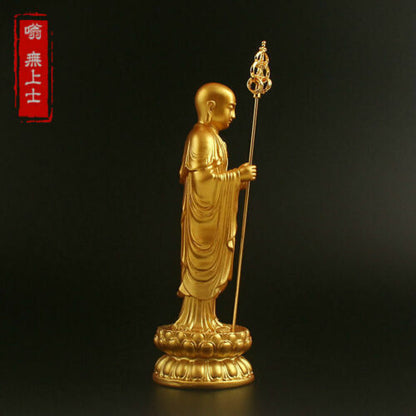 20cm Resin Ksitigarbha Bodhisattva Buddha Statue Handicraft Buddhist Ornaments